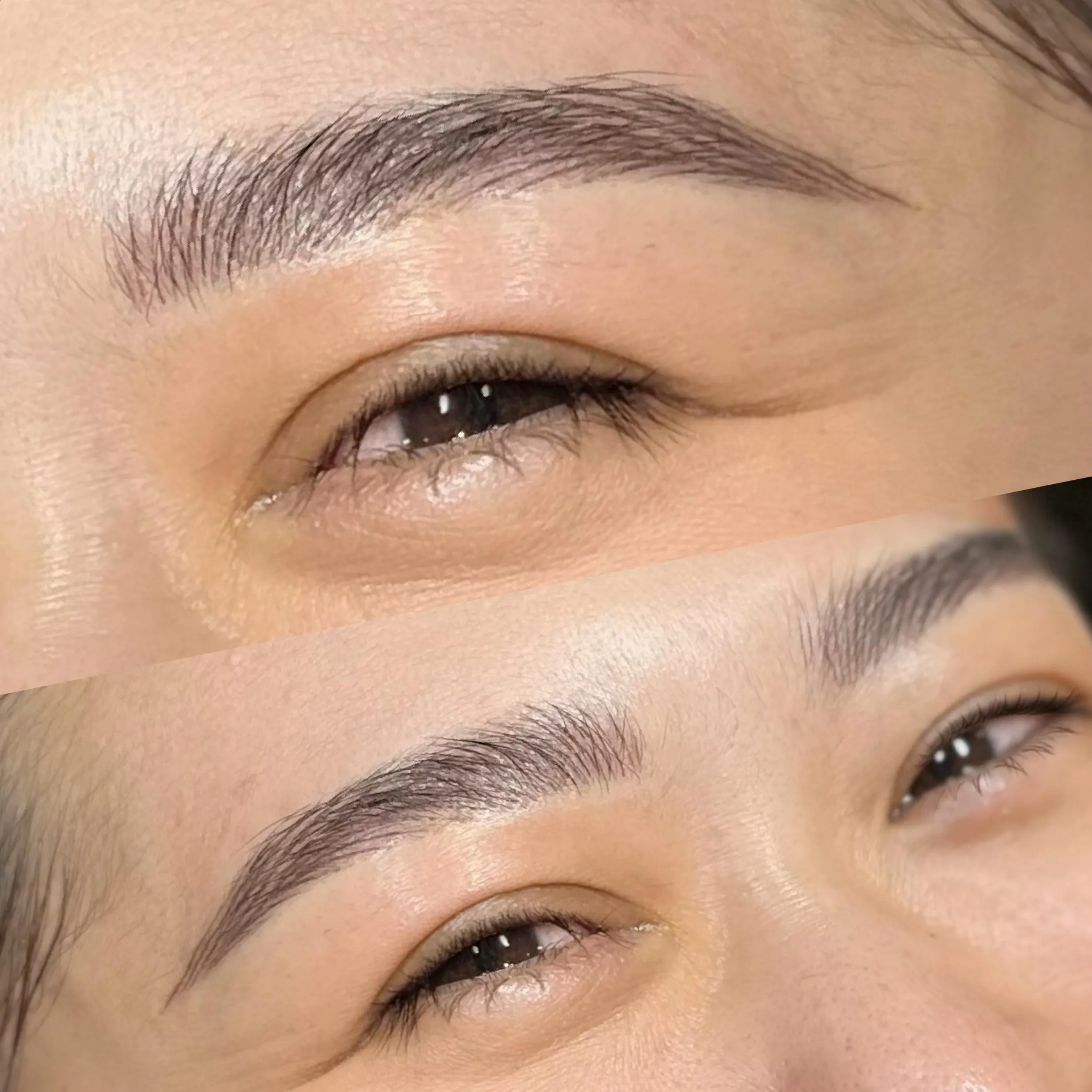 eyebrow feathering tattoo