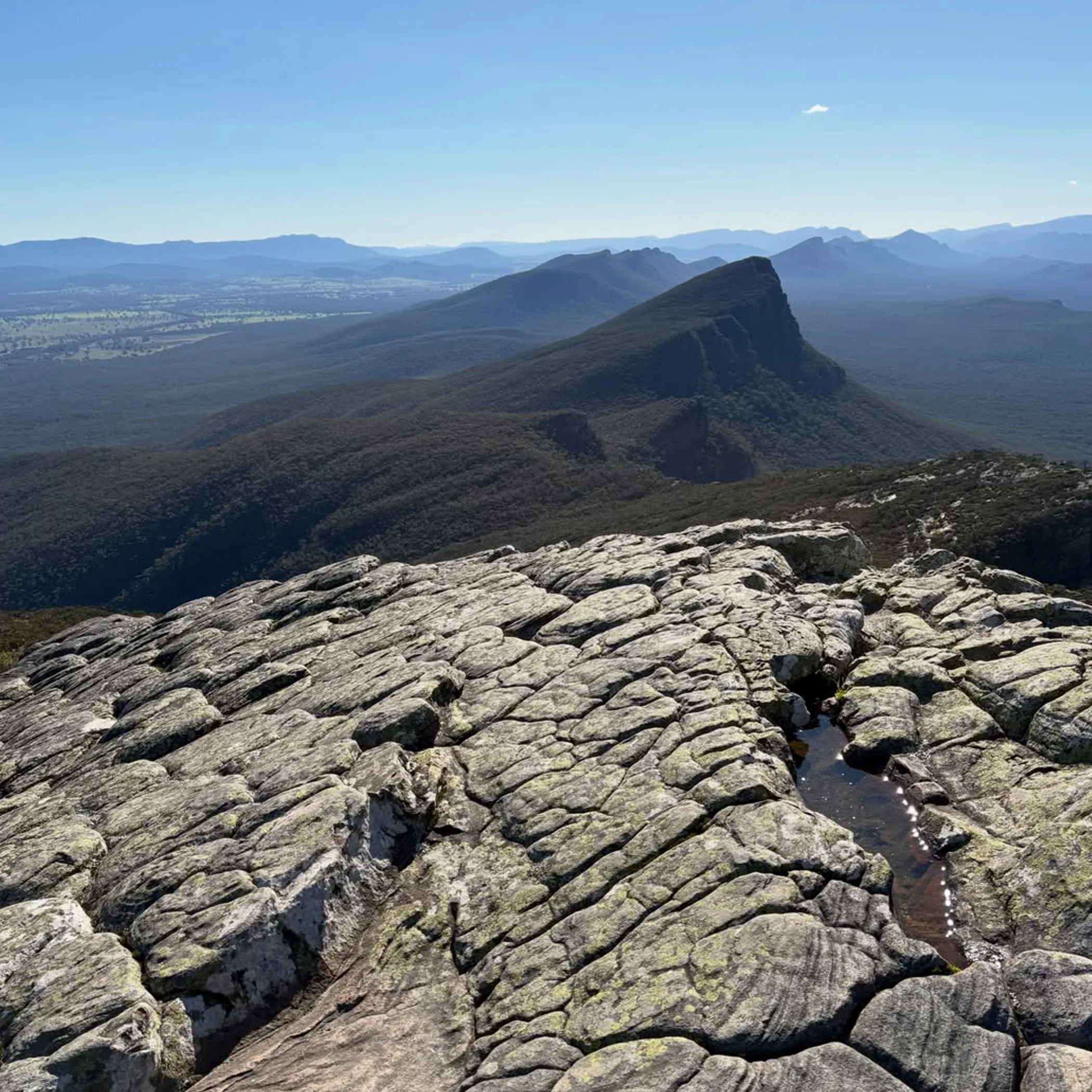 mountain range under clear sky