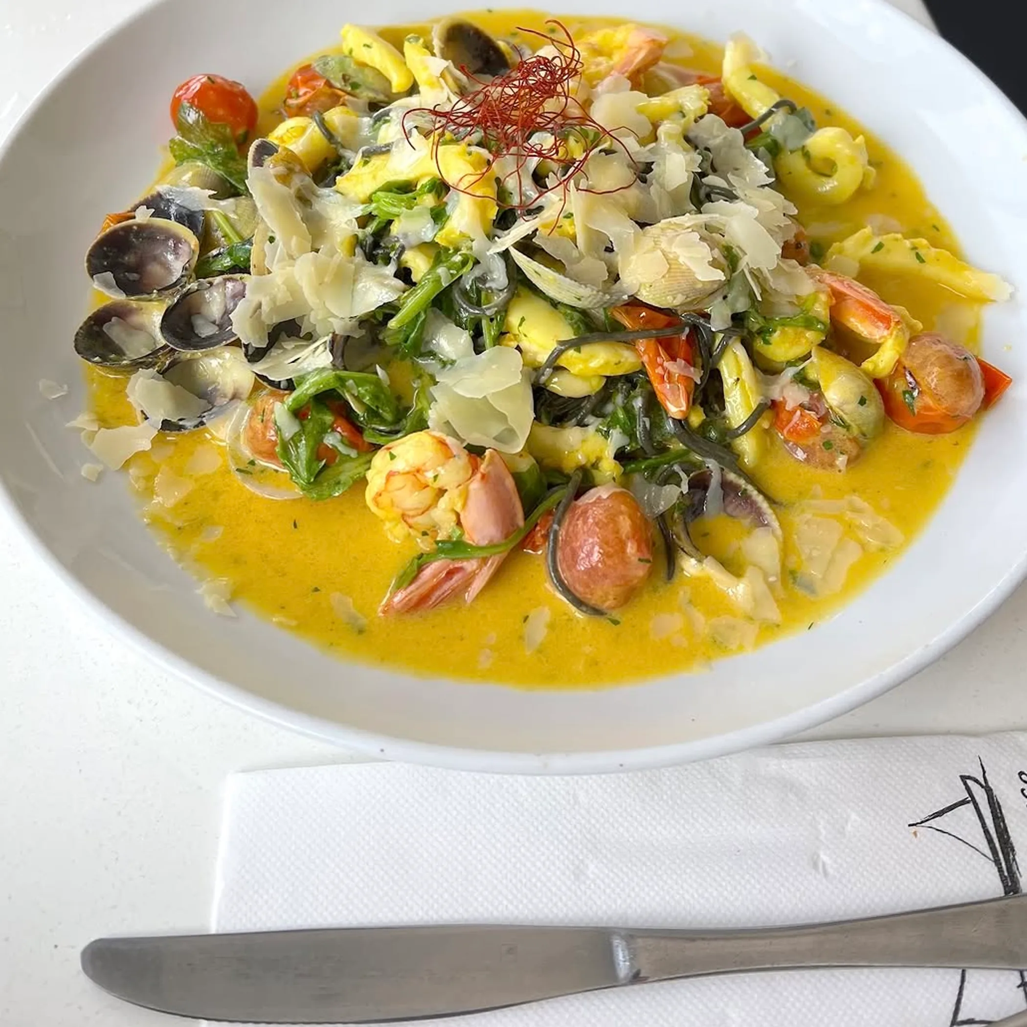 gourmet seafood dish on plate