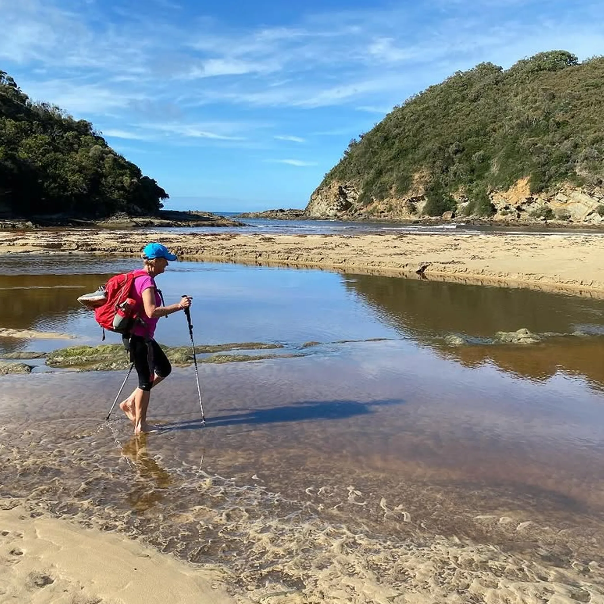 shallow coastal tidal crossing